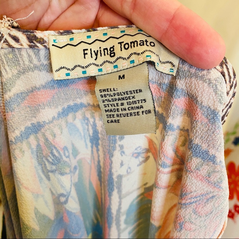 Flying Tomato Handkerchief Hem Sun Dress - Picture 8 of 8